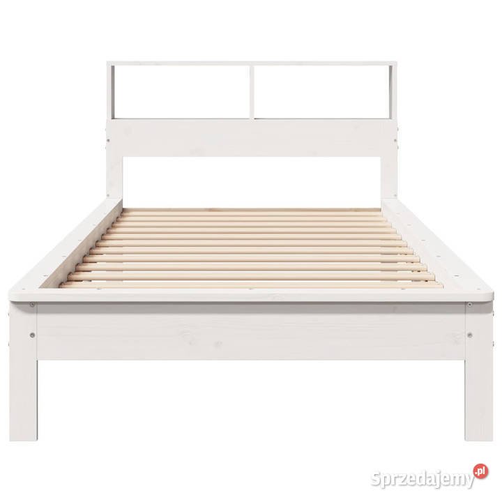 Łóżko z regałem bez materaca białe sosnowe 80cm sprzedam