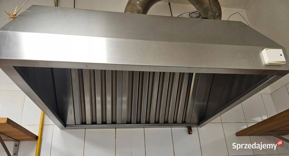 Okap nierdzewny przyścienny 100x80x40 Dora Metal Góra