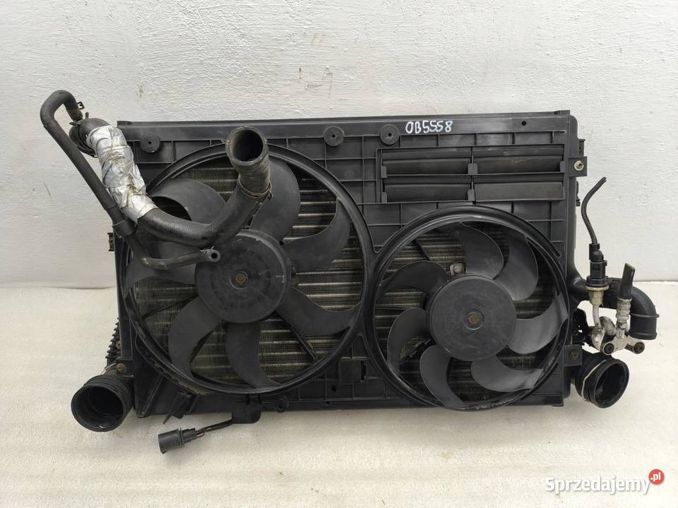 KOMPLET CHŁODNIC WENTYLATORY AUDI A3 8P