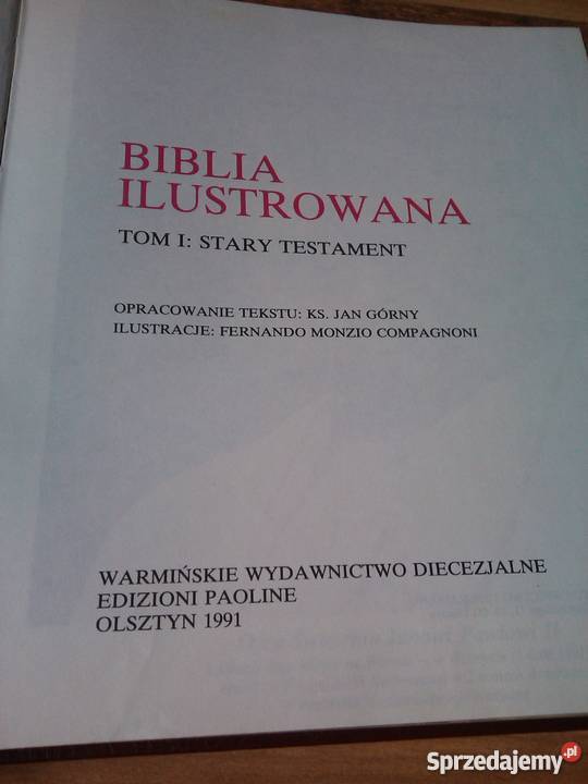 Biblia ilustrowana stary i nowy testament Tarnowskie Góry