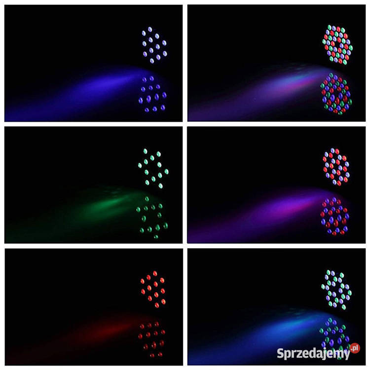 Reflektor lampa dyskotekowa z diodami LED 36x1W Spoty i reflektory Warszawa sprzedam
