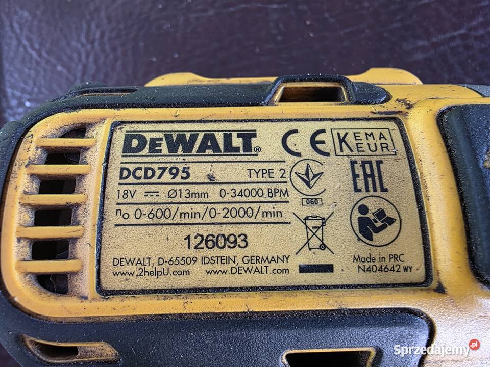 wkretarka DeWalt udarowa xr baterja walizka