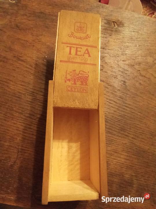 Stare pudełko drewniane herbacie cejlońskiej mazowieckie Warszawa