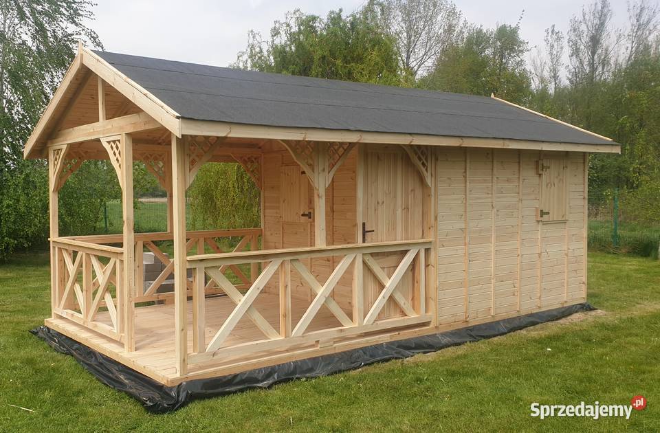 Domek letniskowy ogrodowy drewniany altana