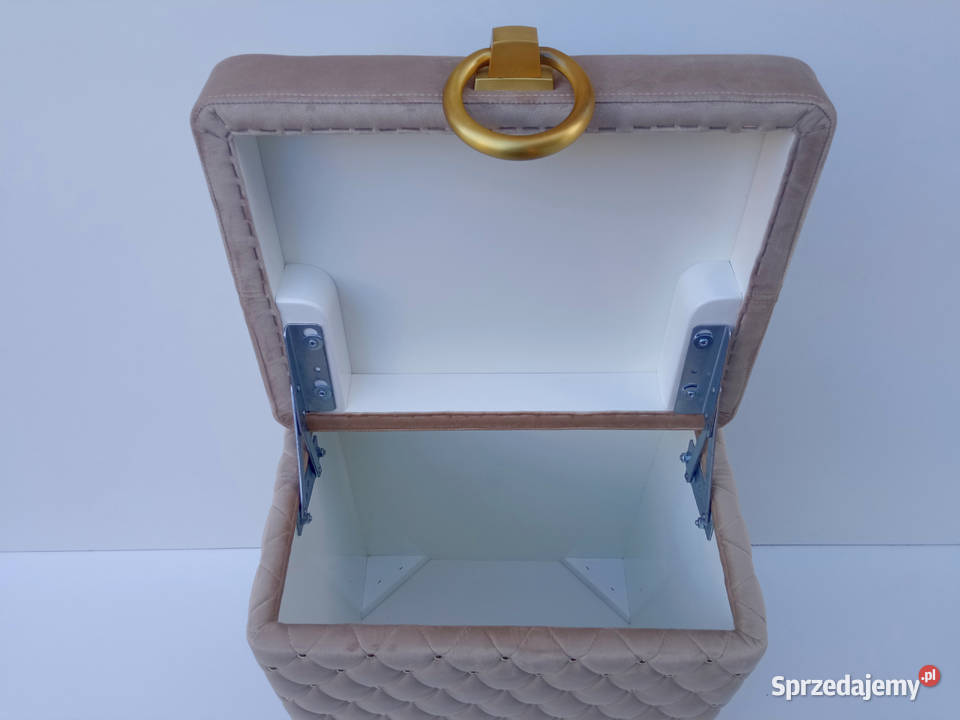 Kufer kosz na pranie bieliźniak Glamour beżowy Kosze na pranie Poznań sprzedam