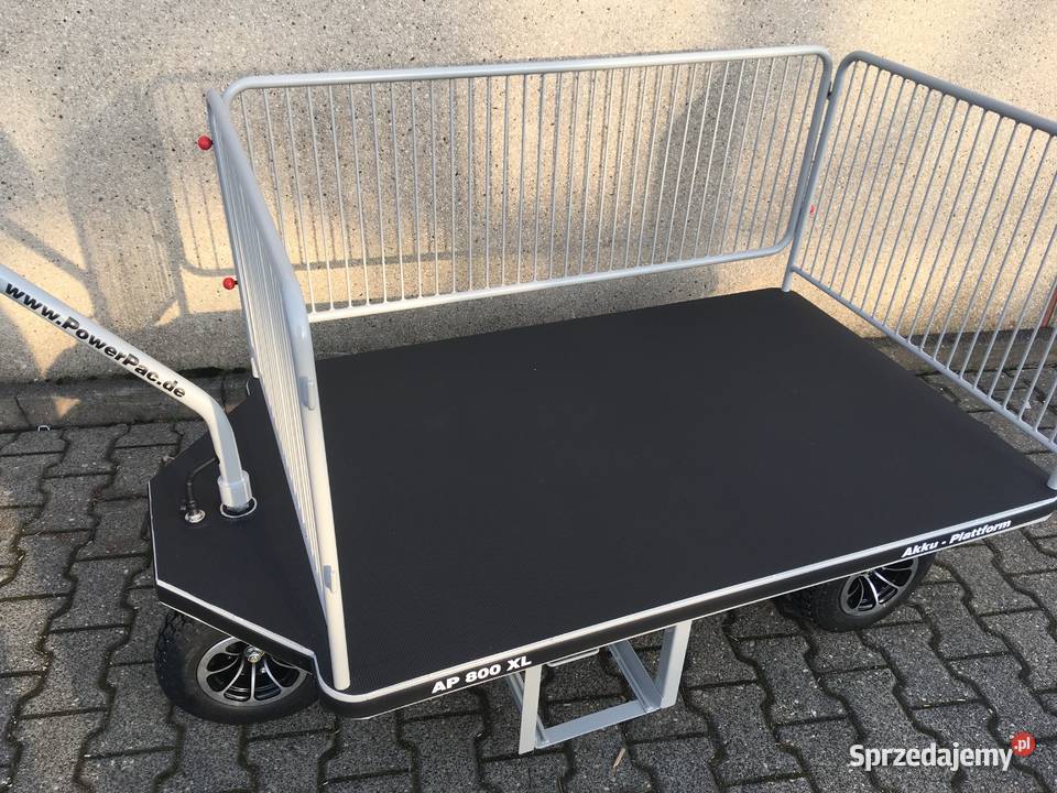 Wózek platformowy z napędem akumulatorowym 800