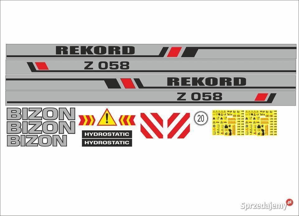 naklejki bizon rekord zo58 zanienniki Jeżewo