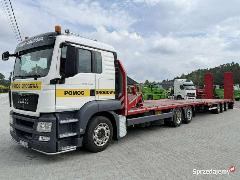 MAN TGS 26440 6x2 E6 Laweta Tandem Przejazdowy wspomaganie kierownicy świętokrzyskie Widełki