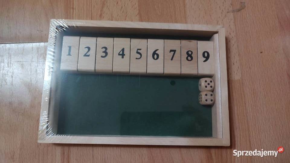 gra planszowa Shut the Box zamknij pudełko Książ Wielkopolski