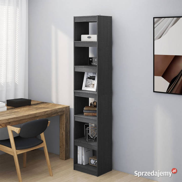Regał na książkiprzegroda szary 40x30x199 Warszawa sprzedam