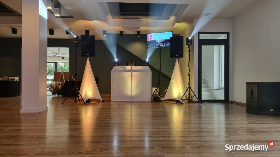 DJ na imprezę 18 wesele event dekoracja światłem Łódź