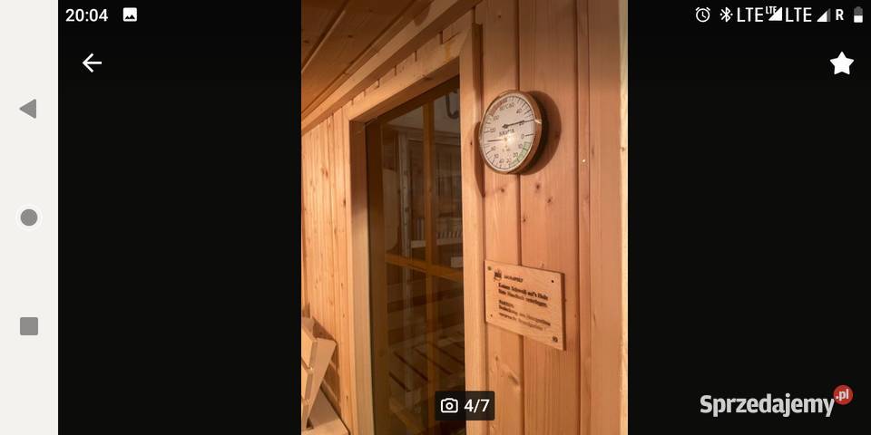 Sauna fińska sucha stanie mało używana komplet