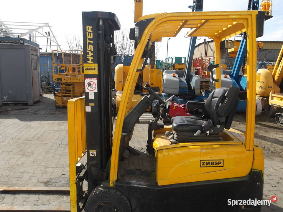 Wózek widłowy trójkołowy elektryczny Hyster Pleszew