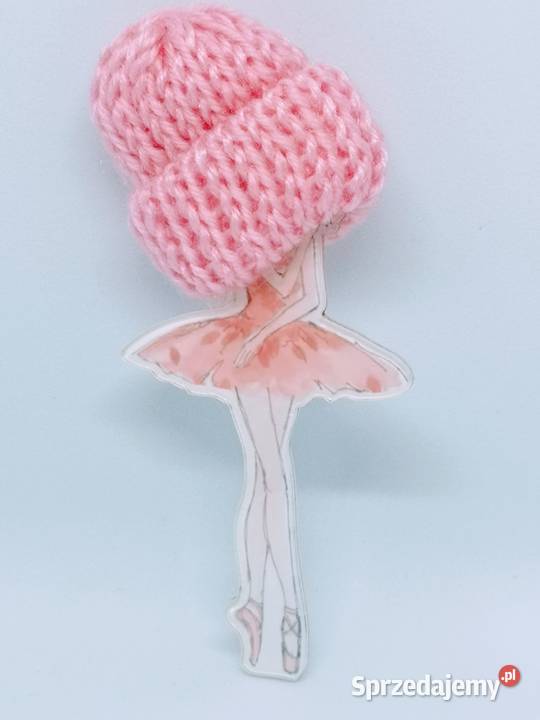 Oryginalna akrylowa broszka baletnica anime Biżuteria dla Pań Kołobrzeg