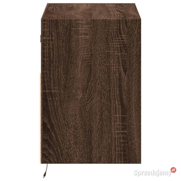 Ścienna szafka TV z LED brązowy dąb 80x31x45 sprzedam