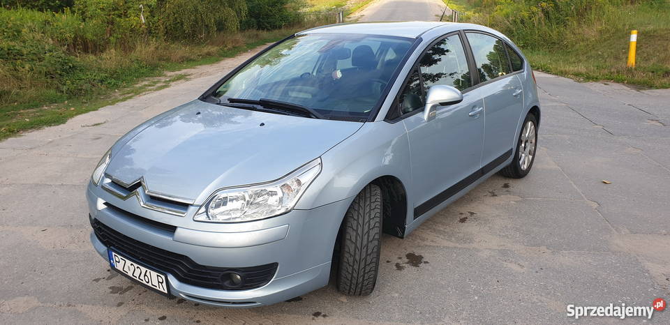 Citroen C4 I VTR 2007 r 16 109 Benzyna 210000 niebieski Puszczykowo