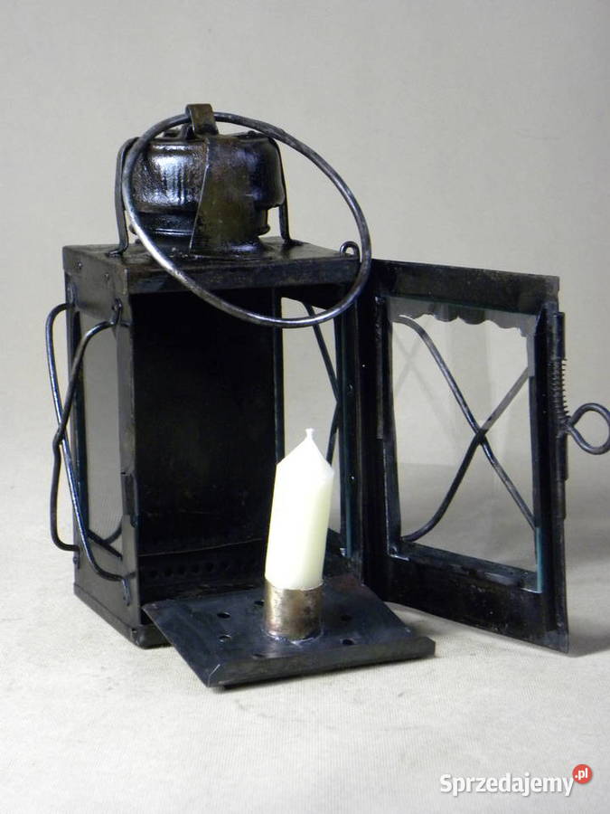 Niemiecka lampa świecowa Gerorga Mullera przełom Legnica