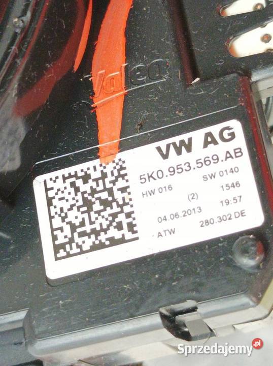 PRZEŁĄCZNIK ZESPOLONY TAŚMA AIRBAG 5K0953569AB