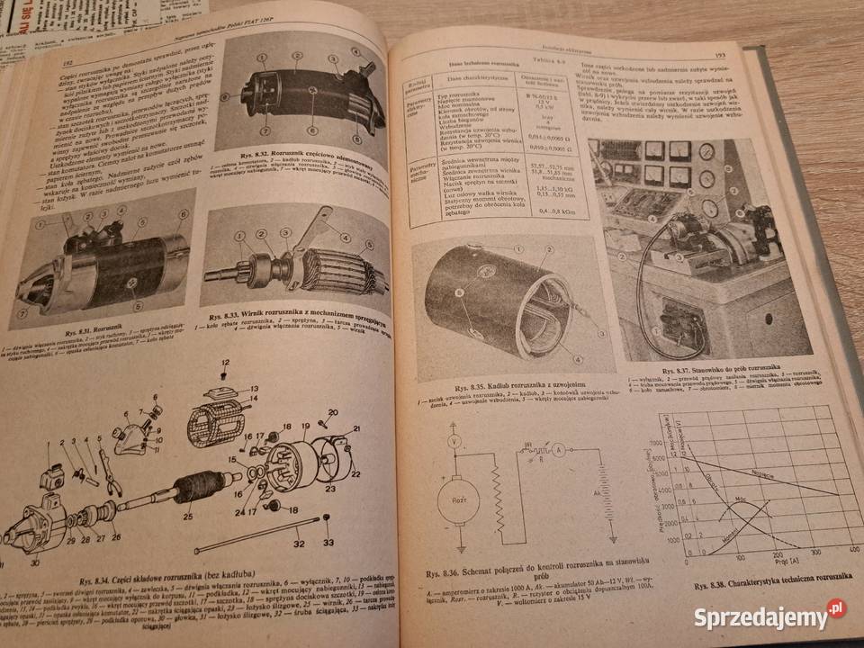 Książka obsługi i naprawy Fiat125p 126p Leszno