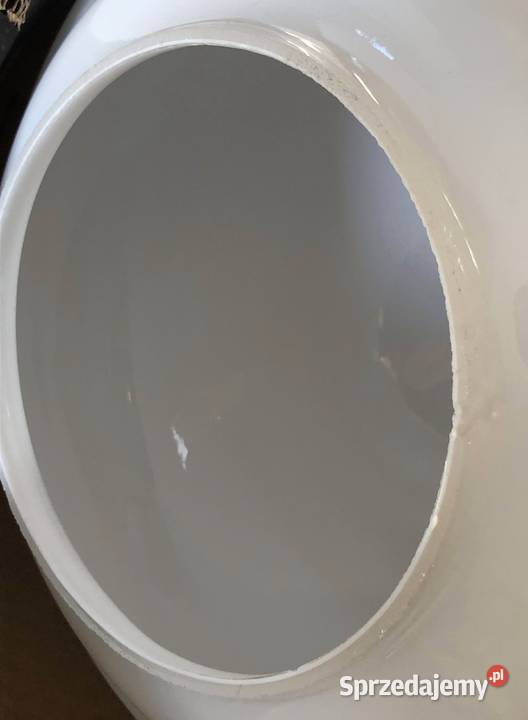 Lampa wisząca PRL szklany klosz SI TWÓRCZOŚC