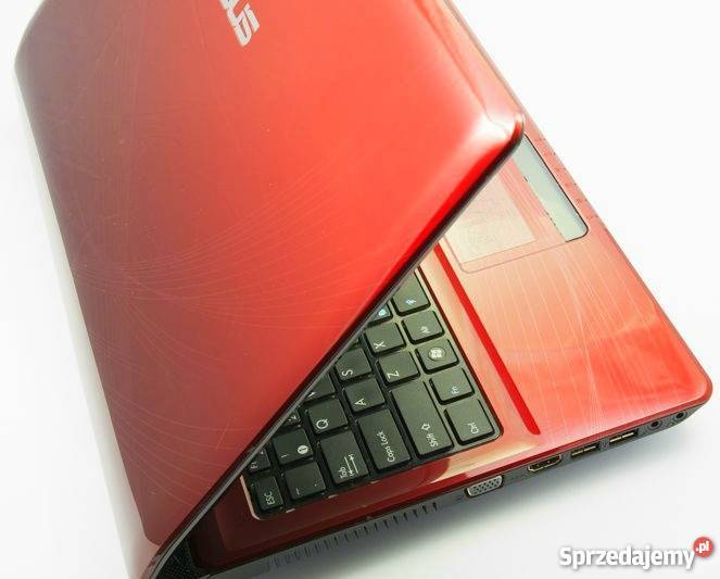 Laptop Asus A52f czerwony 3GB Ram 320 GB nowy Ostrów Wielkopolski sprzedam
