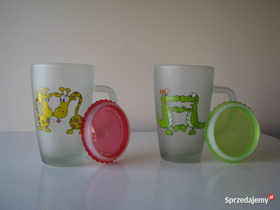 Zakochane szklanki kubki ze szronionego szkła z Brzegi sprzedam