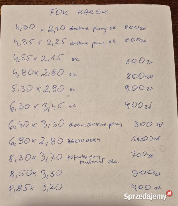 Fok raksy do jachtu Sport i Wypoczynek wielkopolskie Swarzędz