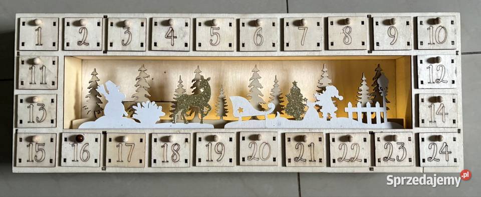 Kalendarz adwentowy ze sklejki Warszawa