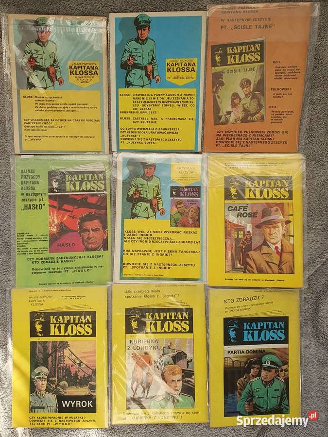 Kapitan Kloss zestaw 19 zeszytów wydanie 2 Komiksy Gdynia