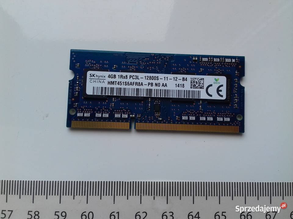 SK hynix DDR3L 4GB PC3L12800S SODIMM 135V Bydgoszcz sprzedam