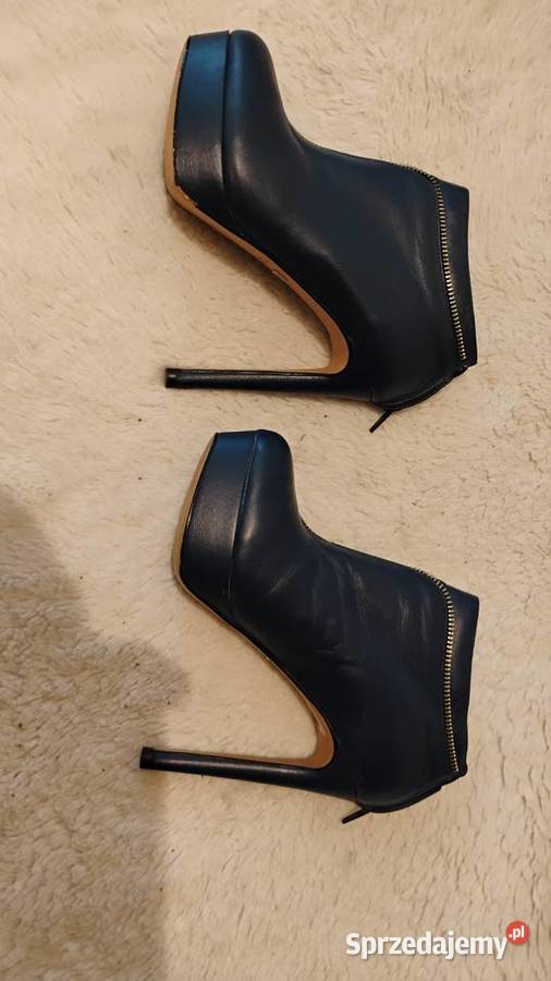 botki na platformie skórzane damskie Moda i Styl Grudziądz