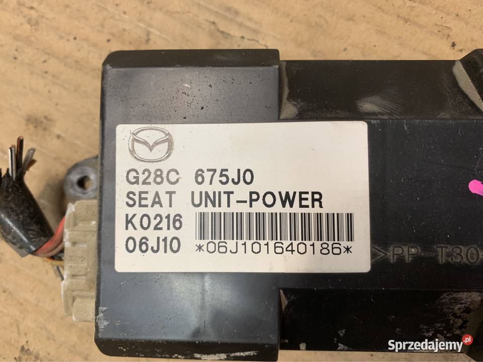 Moduł fotela lewy przód G28C675J0 mazda 6 gg gy Rok produkcji 2007 Szczecin