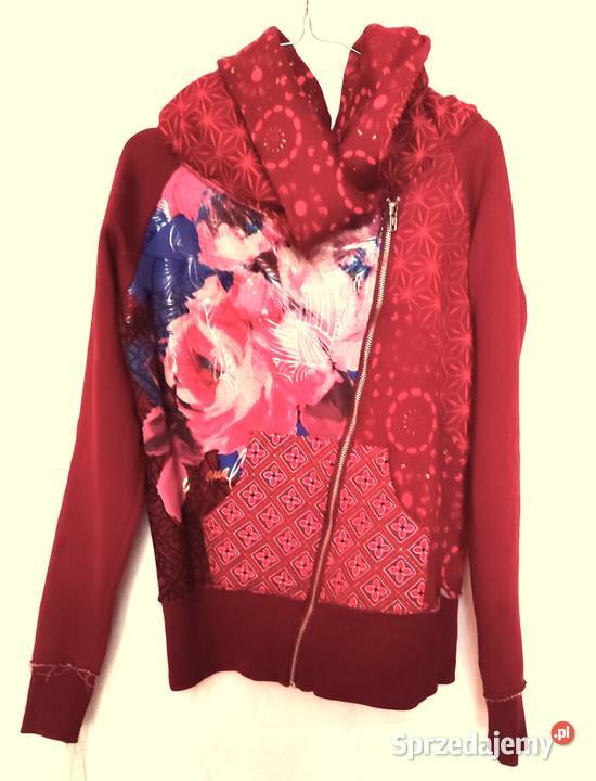 Bordowa bluza kurtka ramoneska Desigual r S Gdańsk sprzedam