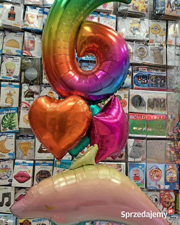 balony cyfry balony z helem Katowice śląskie