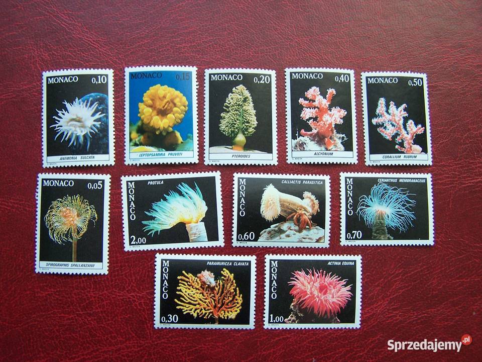 Monako 1980 Mi 144958 Fauna Życie Morskie Filatelistyka Tychy