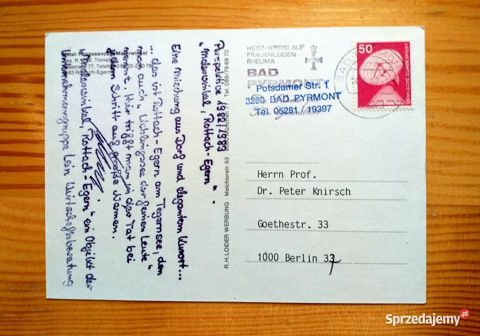 ROTTACHEGRRN WIDOK NA HOTEL JEZIOREM TEGERN Piszczac sprzedam