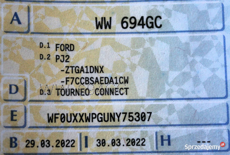 Ford Grand Tourneo Connect 7osób LED SalonPL Ford Sokołów