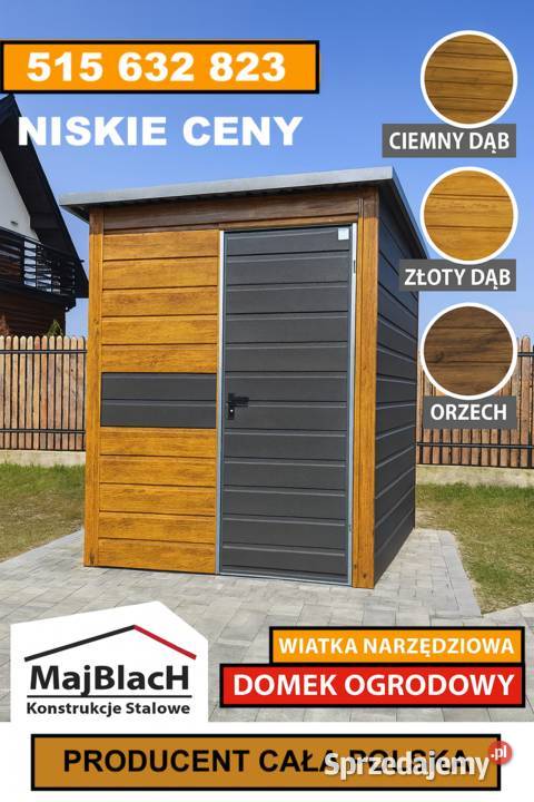 Ładny Biały Garaż Blaszany Blaszak Garaże Gorlice
