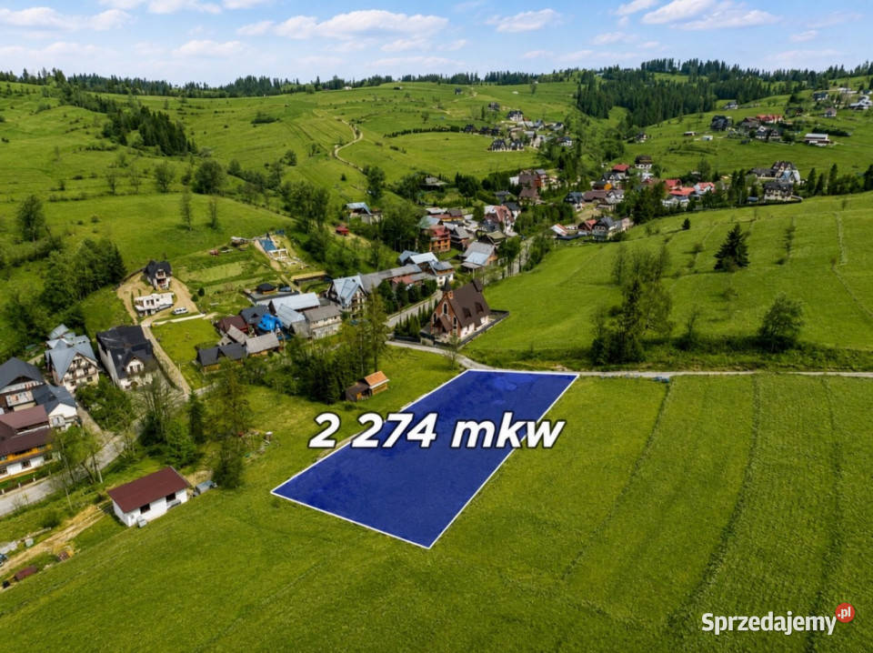 Działka widokowa w Rzepiskach 2274m2 Rzepiska