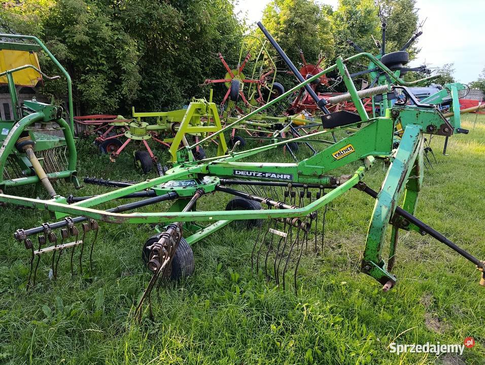 Przewracają kuhn zgrabiarka Deutz fahr