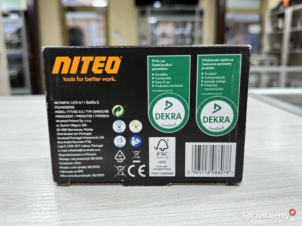 Akumulator LiIon Niteo Tools 20 V 25 Ah Elbląg