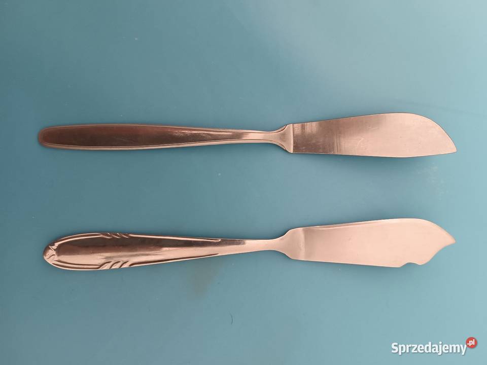 Dwa nożyki do masła różne metalowe 1Hefra Bydgoszcz