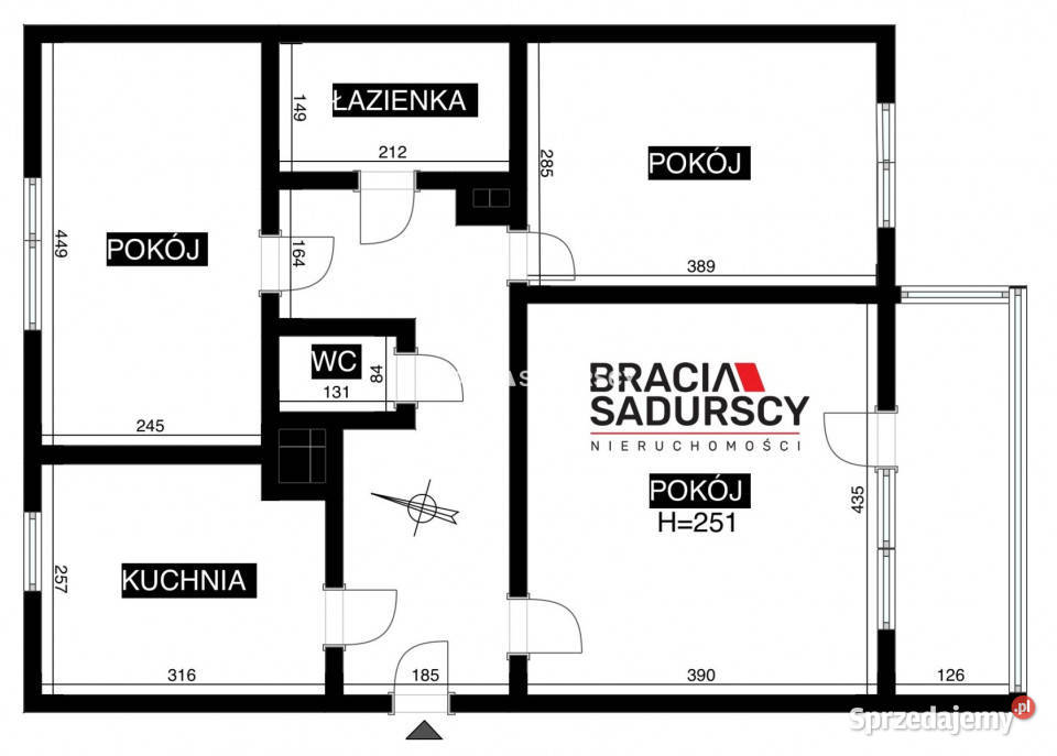 Lokal 64m2 Kraków al Pokoju Nieruchomości