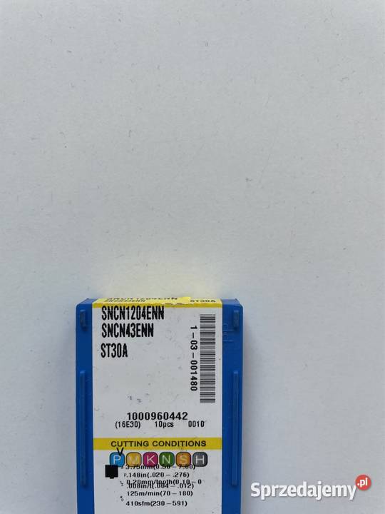 Płytki KORLOY SNCN1204ENN ST30A Czarnożyły