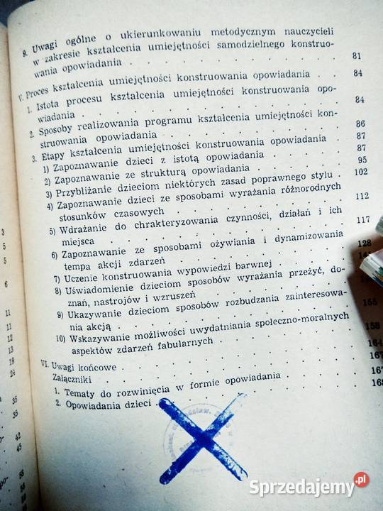 Opowiadanie jaki forma wypowiedzi w klasach Antykwariat