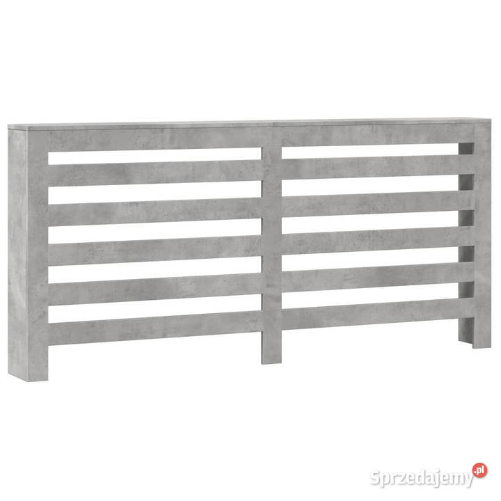 Osłona na grzejnik szarość betonu 175x20x82 Warszawa