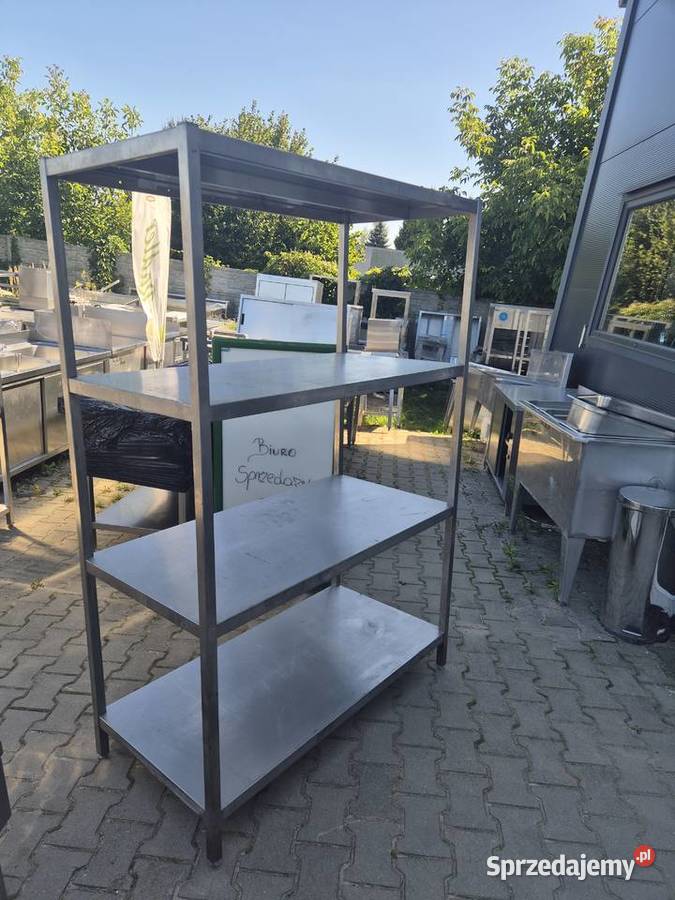 Solidny Regał Gastronomiczny Stal Nierdzewna 4 wielkopolskie