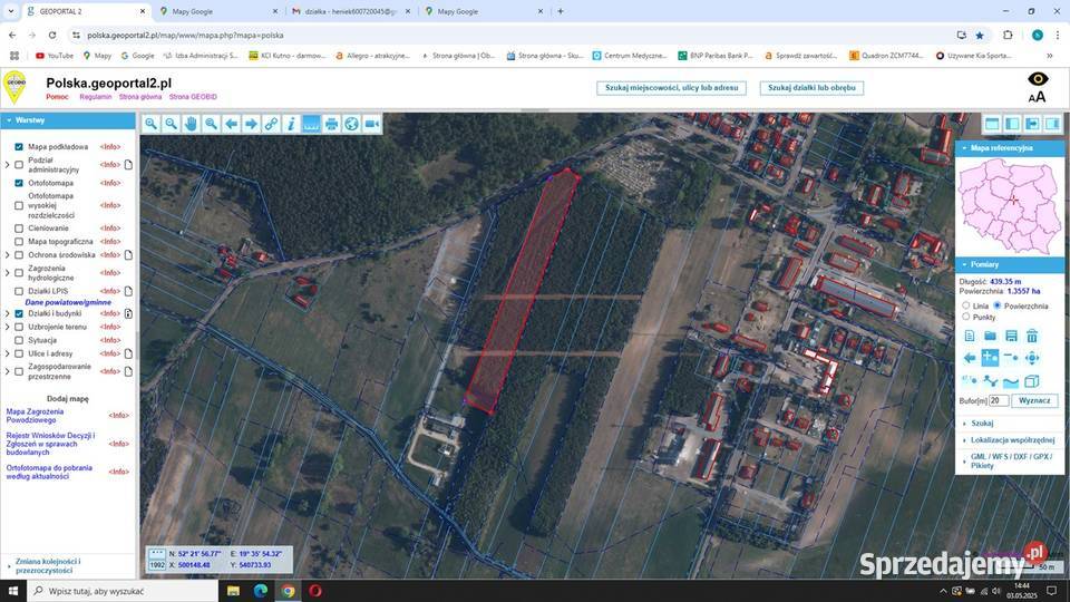 działka budowlana z lasem Szczawin Kościelny