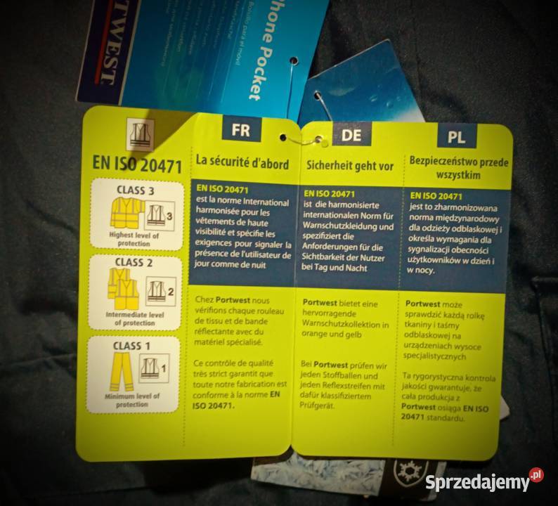 Kombinezon ostrzegawczy i ocieplany Portwest Wejherowo