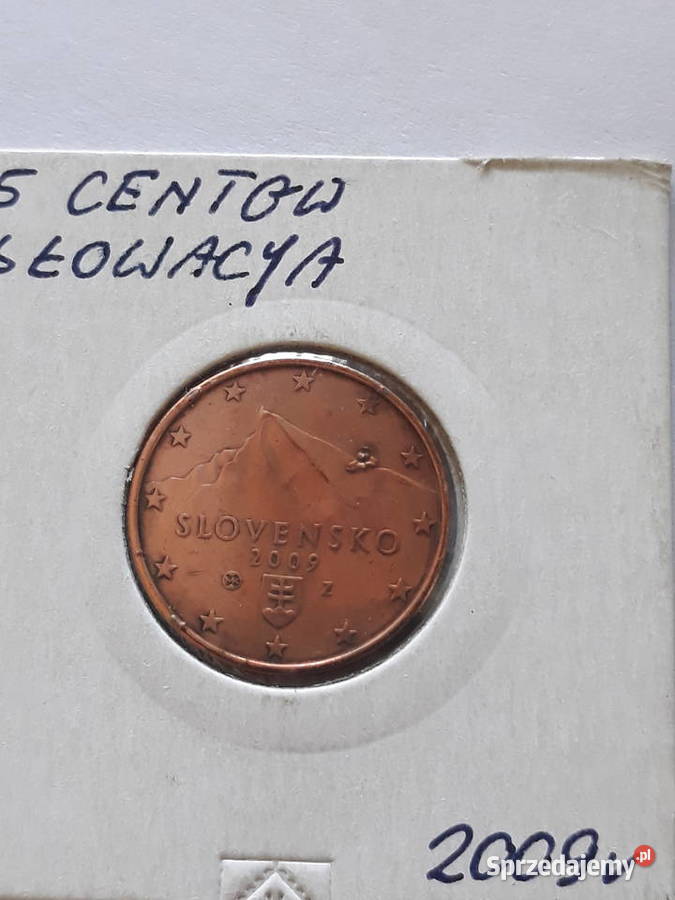 5 Eurocentów Słowacja 2009 r Konin